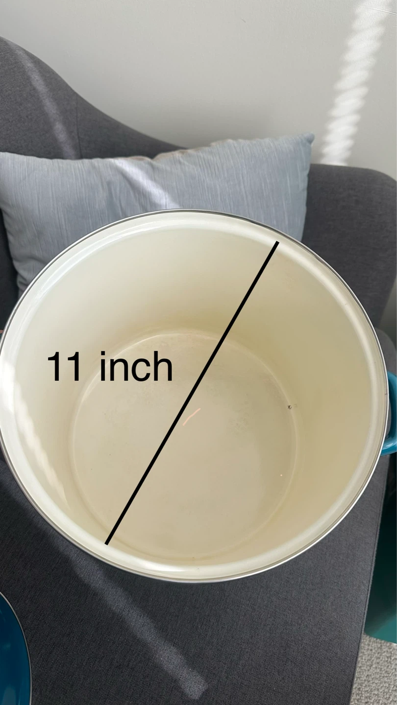 Teal Enamel Stock Pot - photo 2