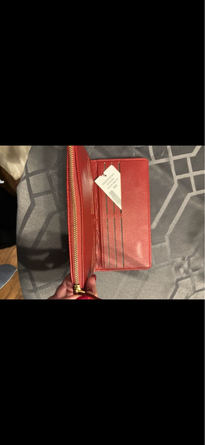 Red Quilted Wristlet Wallet - photo 5