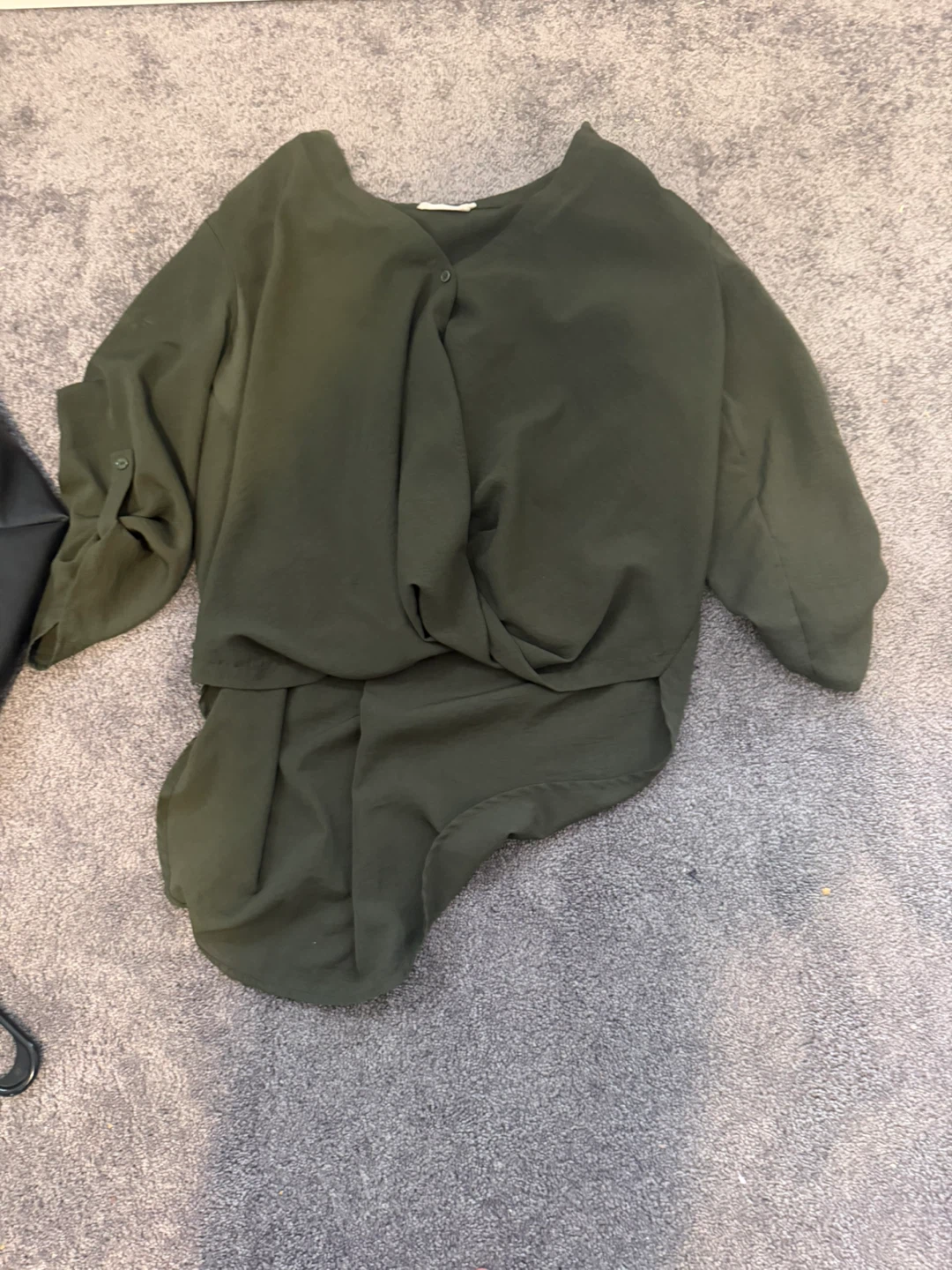 Women's Green Button-Up Blouse - photo 2