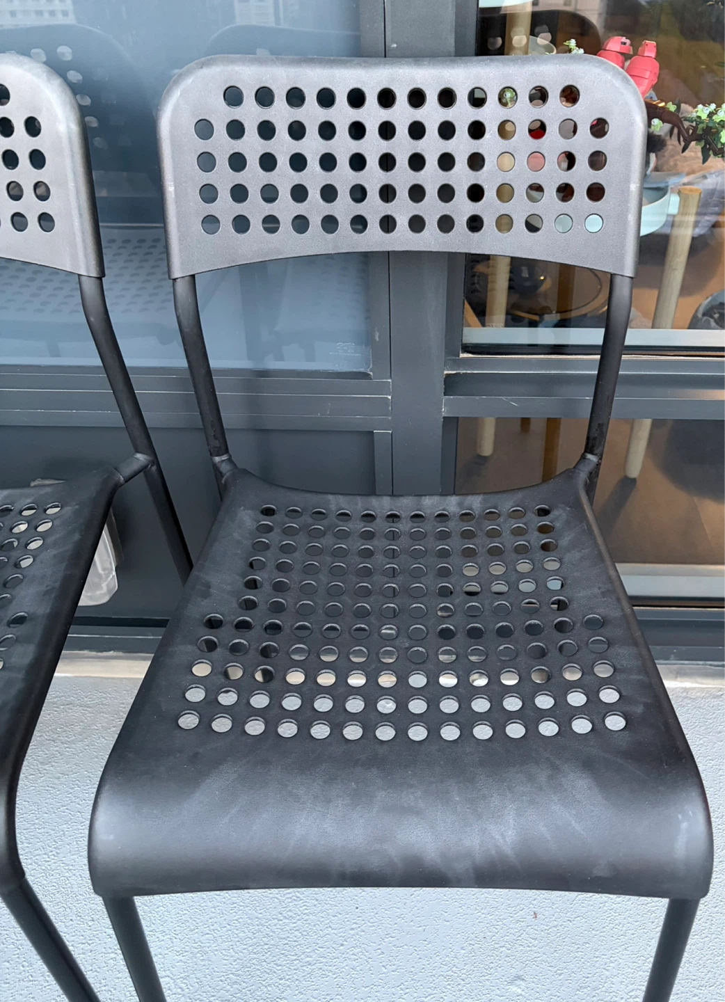 IKEA Black Outdoor Chairs (Set of 2) - photo 2