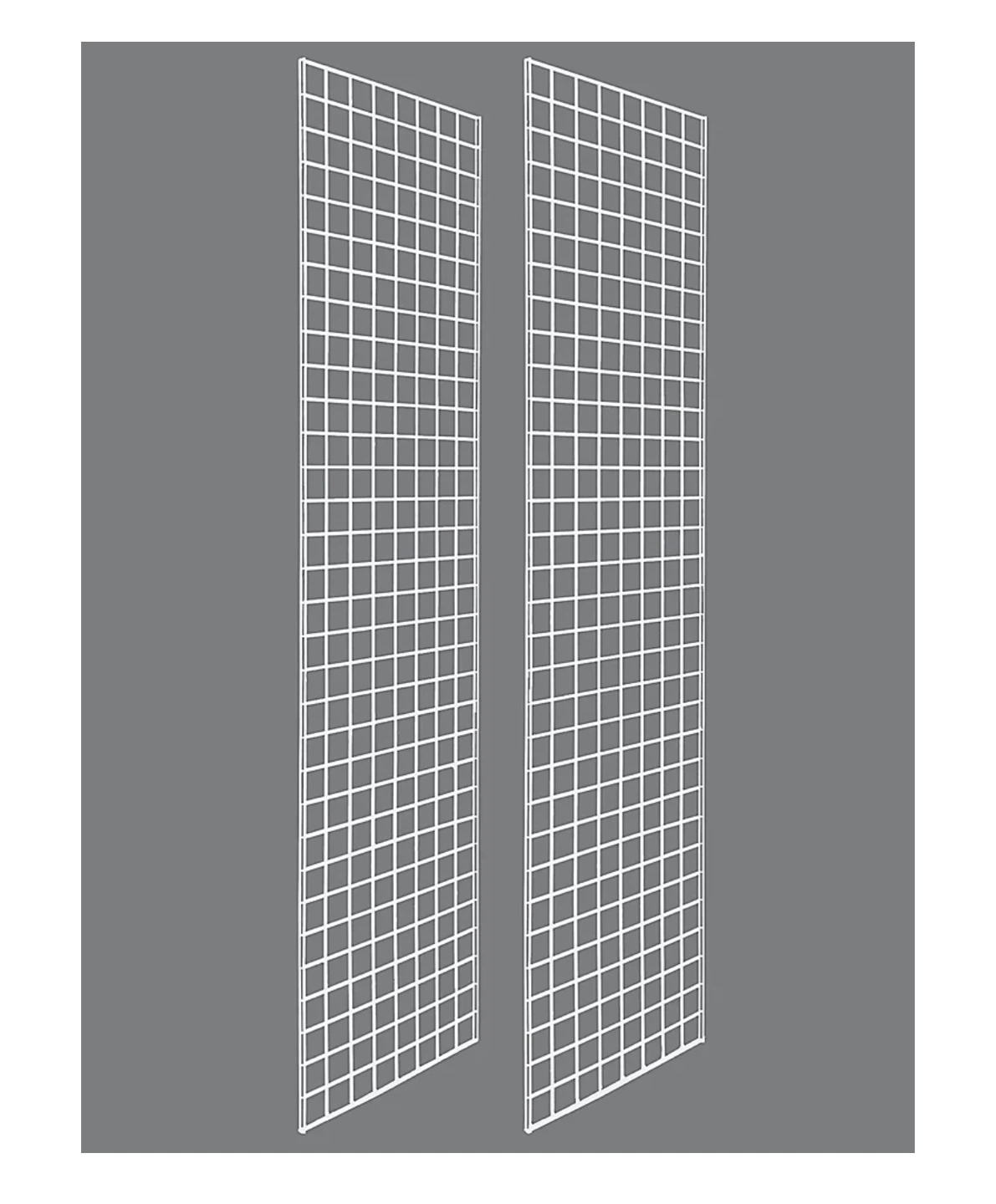 White Grid Panel Display System