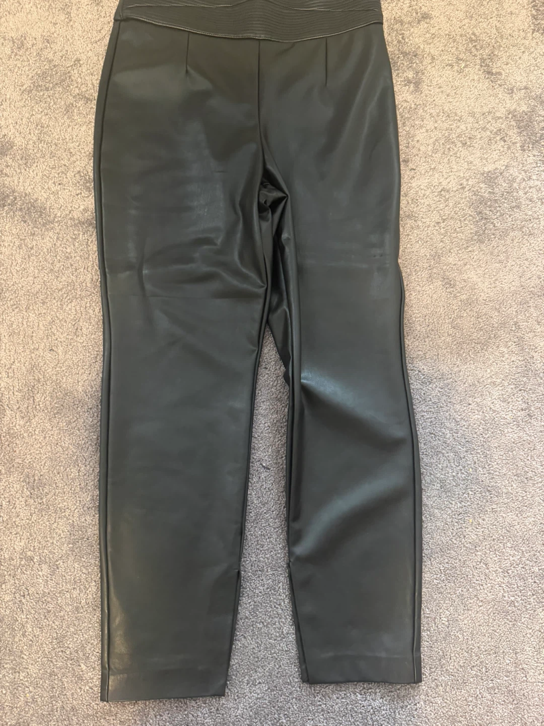 Black Faux Leather Pants
