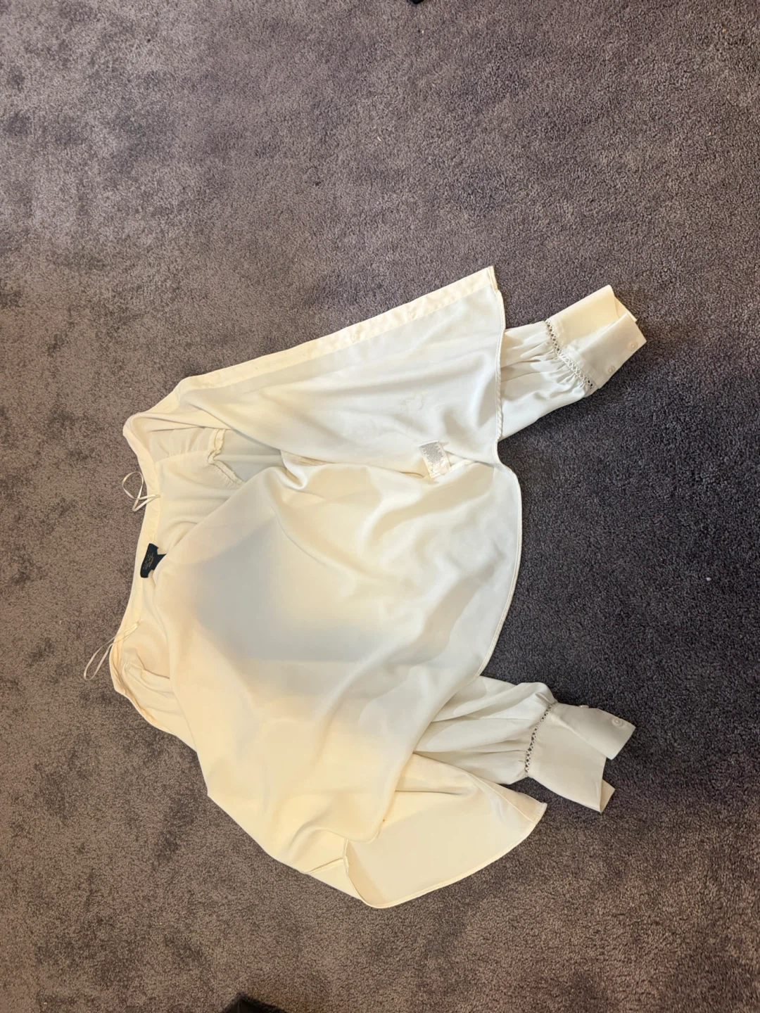 White Flowy Blouse - photo 2