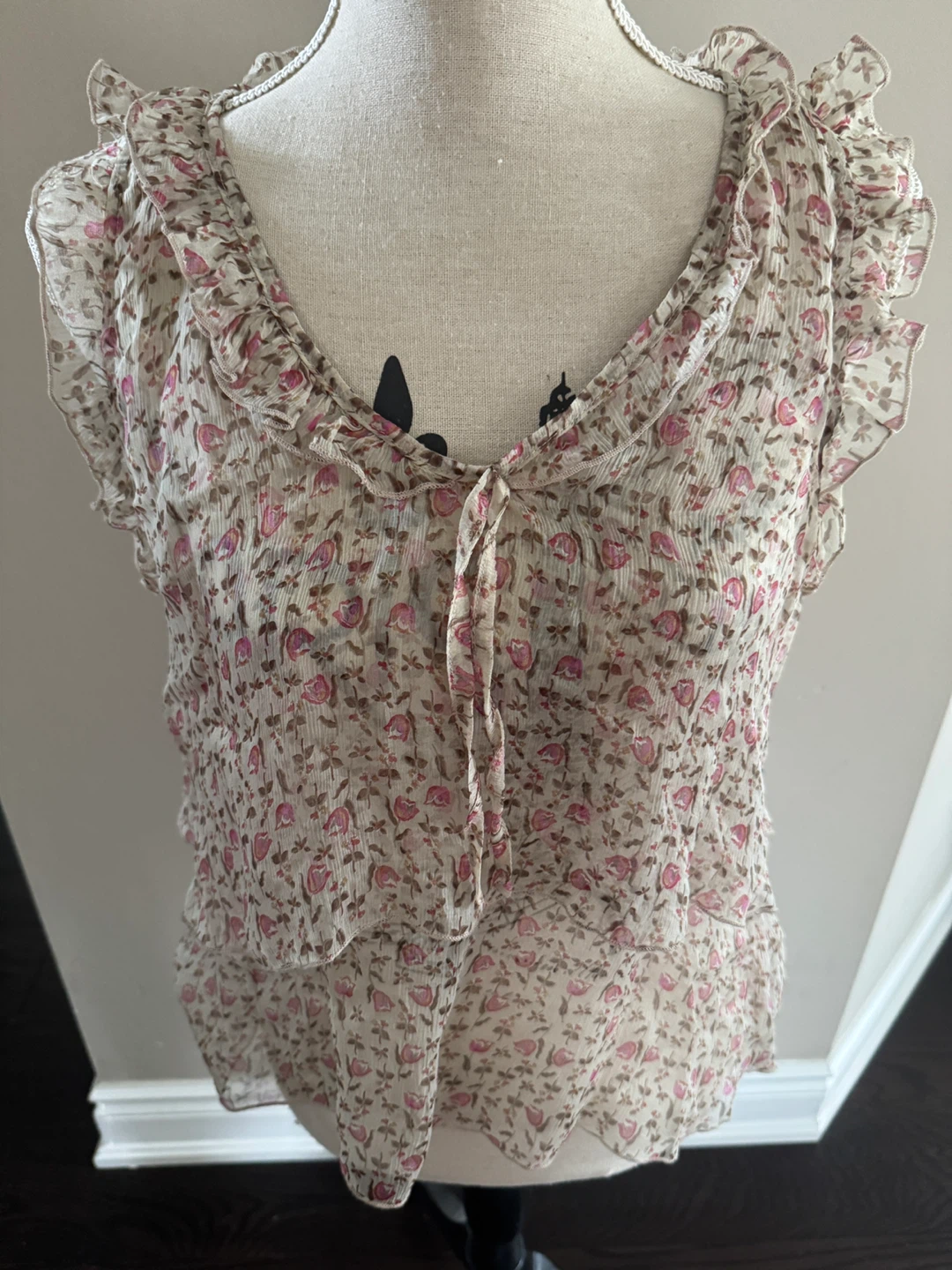 Sinequanone Floral Ruffle Blouse