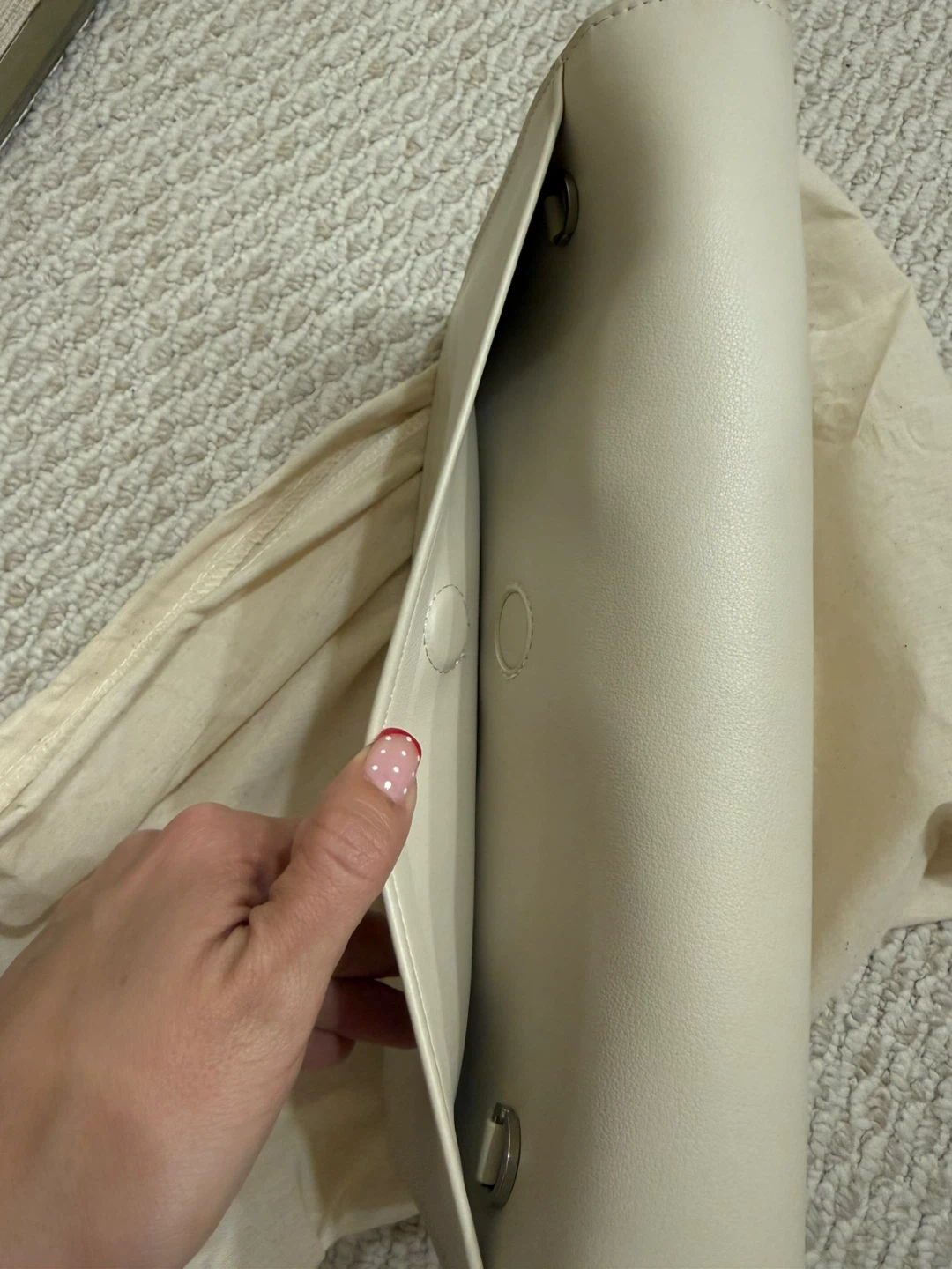 Jacquemus Rond Carre Ivory Clutch - photo 3