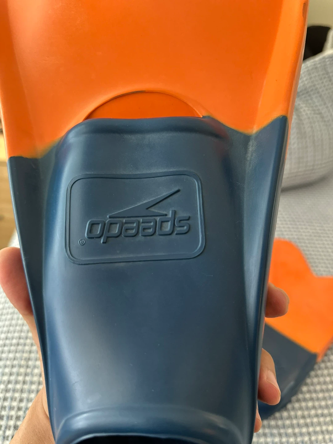 Speedo Swim Fins XL Orange/Navy - photo 3