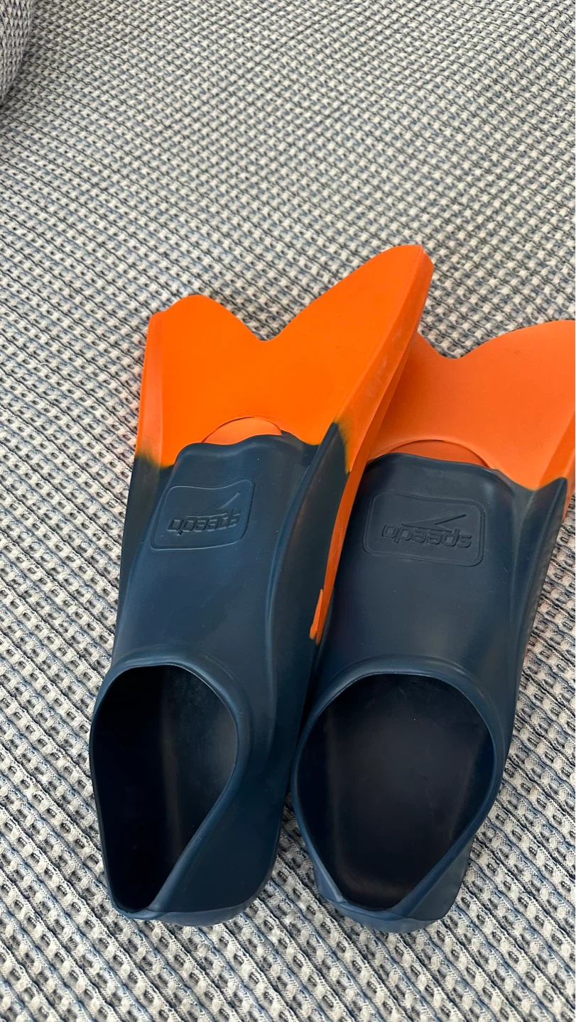 Speedo Swim Fins XL Orange/Navy