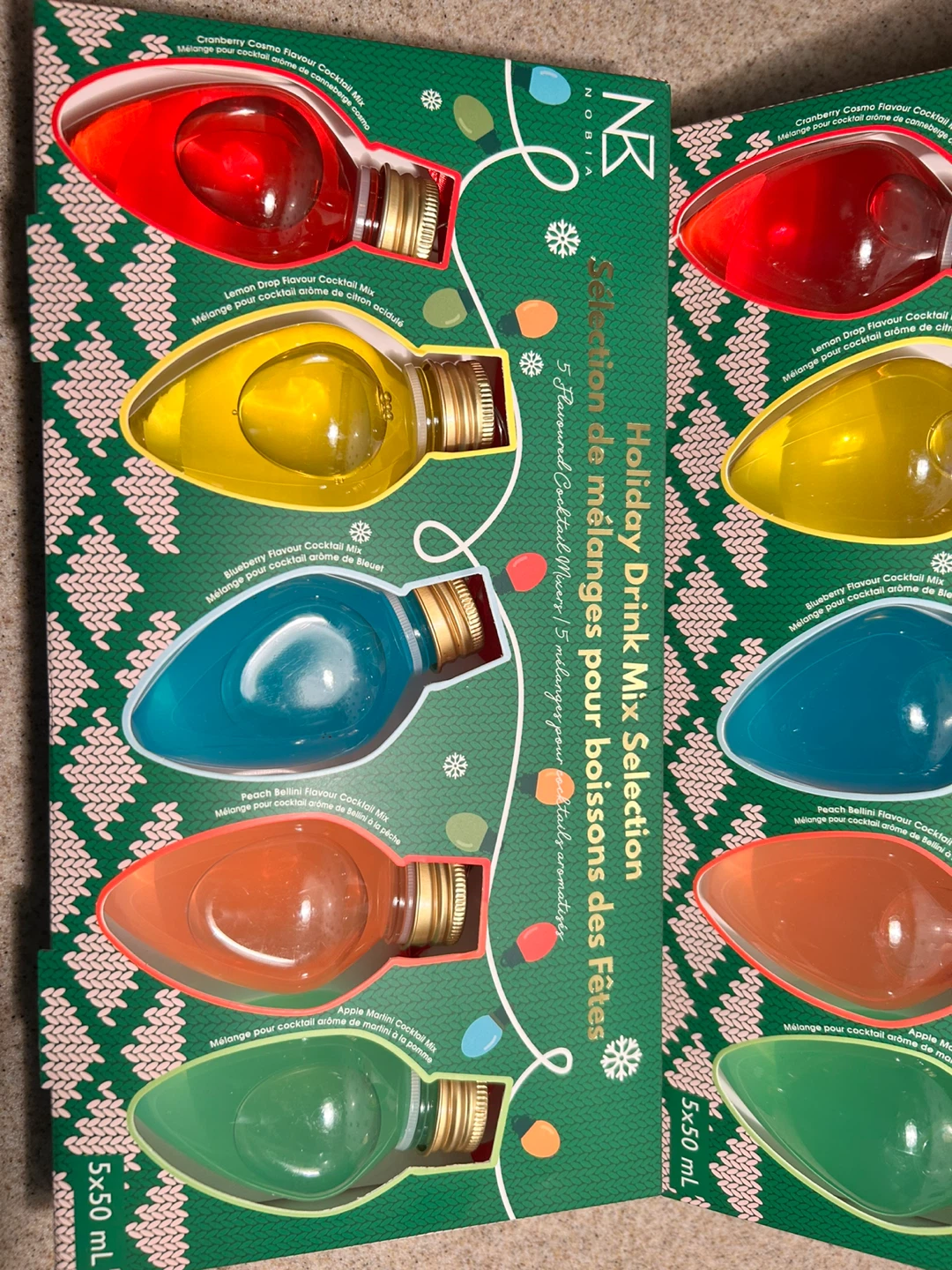Holiday Drink Mix Selection 5 Flavoured Cocktail Mixers