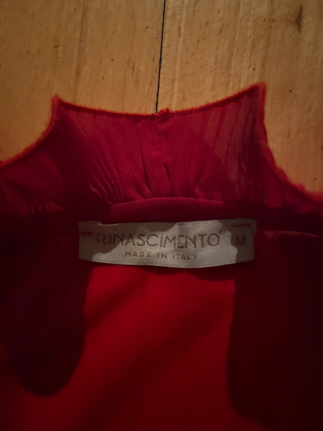 Rinascimento Red Sleeveless Blouse Size M - photo 2