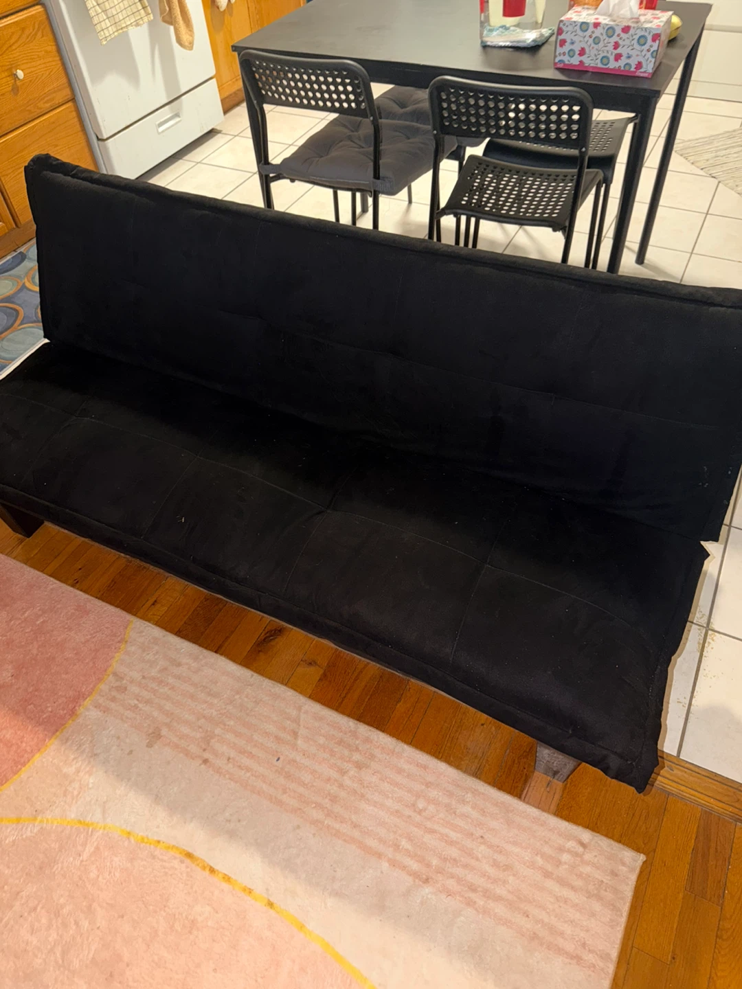 Black Futon Sofa Bed - photo 2