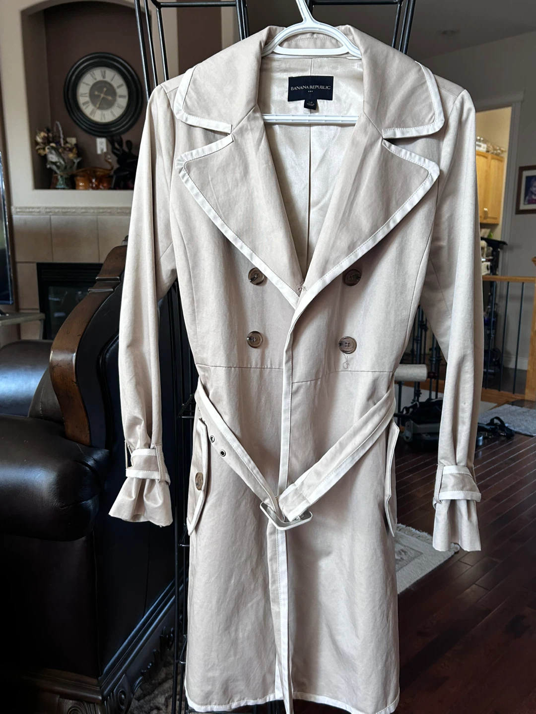 London Fog Beige Double-Breasted Trench Coat M/M - photo 5