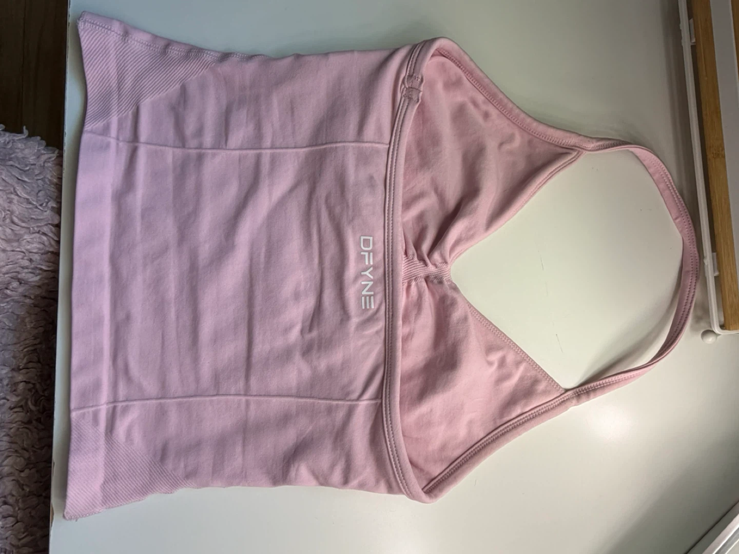 DFYNE Pink Halter Neck workout top - photo 2