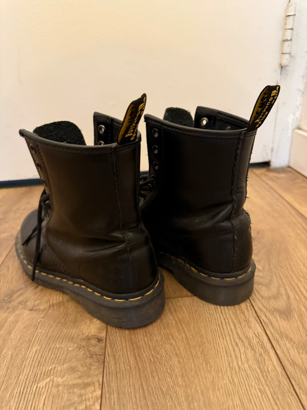 Dr. Martens Black Leather Lace-Up Boots - photo 3