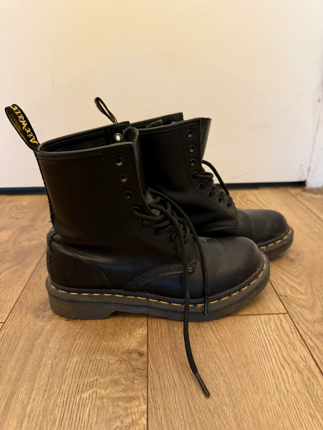 Dr. Martens Black Leather Lace-Up Boots - photo 2