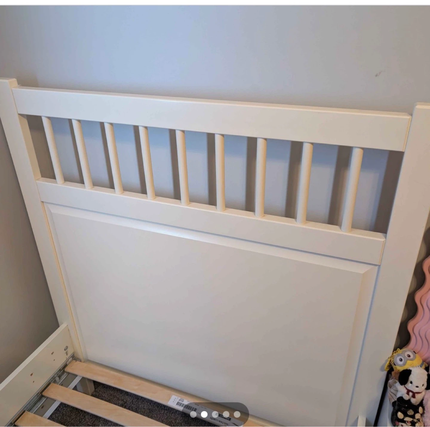 Ikea White Twin Bed Frame with Slatted Base - photo 2