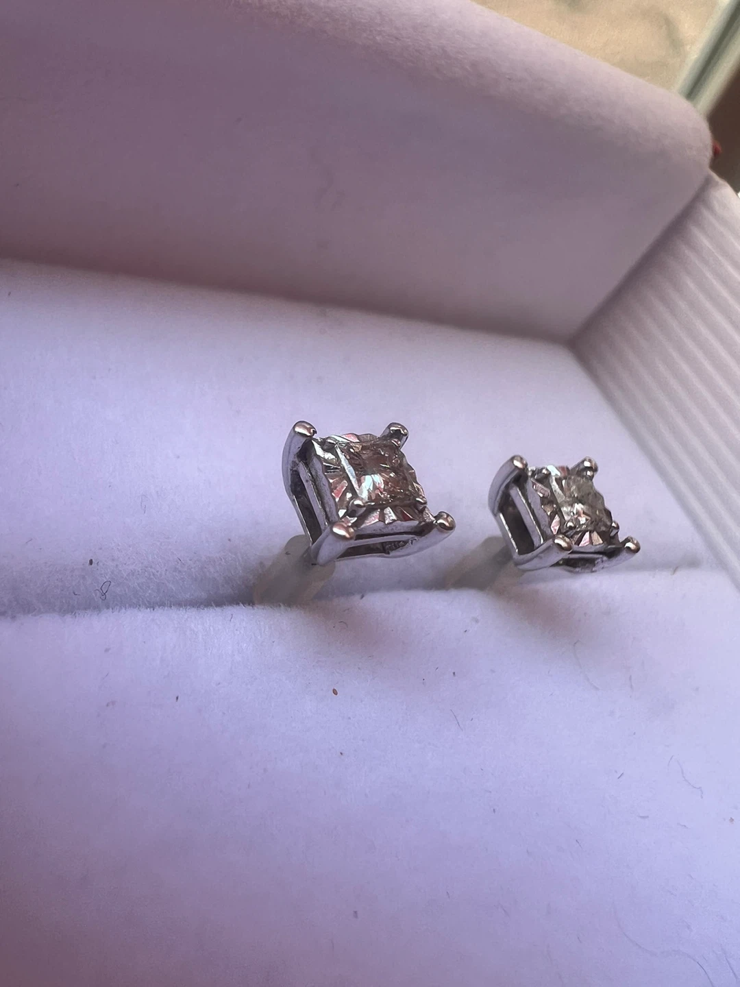 10 k Princess Cut Diamond Studs 0.30 CTW - photo 5