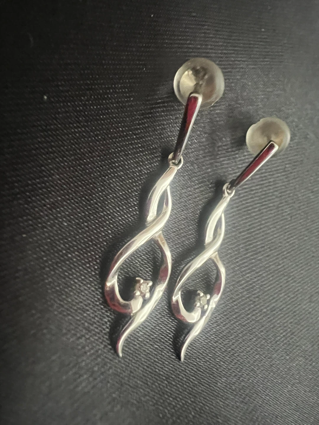 14K Diamond Dangle Earrings - photo 5