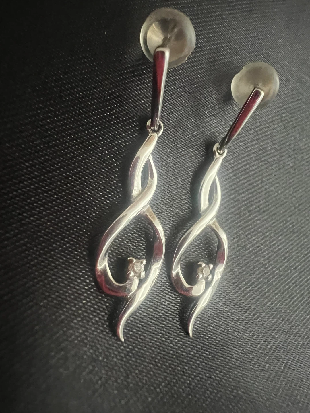 14K Diamond Dangle Earrings - photo 3