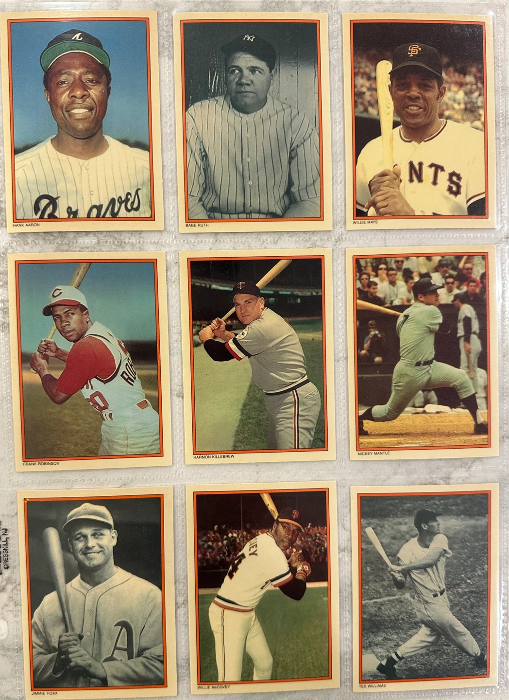 1985 Topps/Circle K Promo. Baseball Home Run Kings Baseball Set