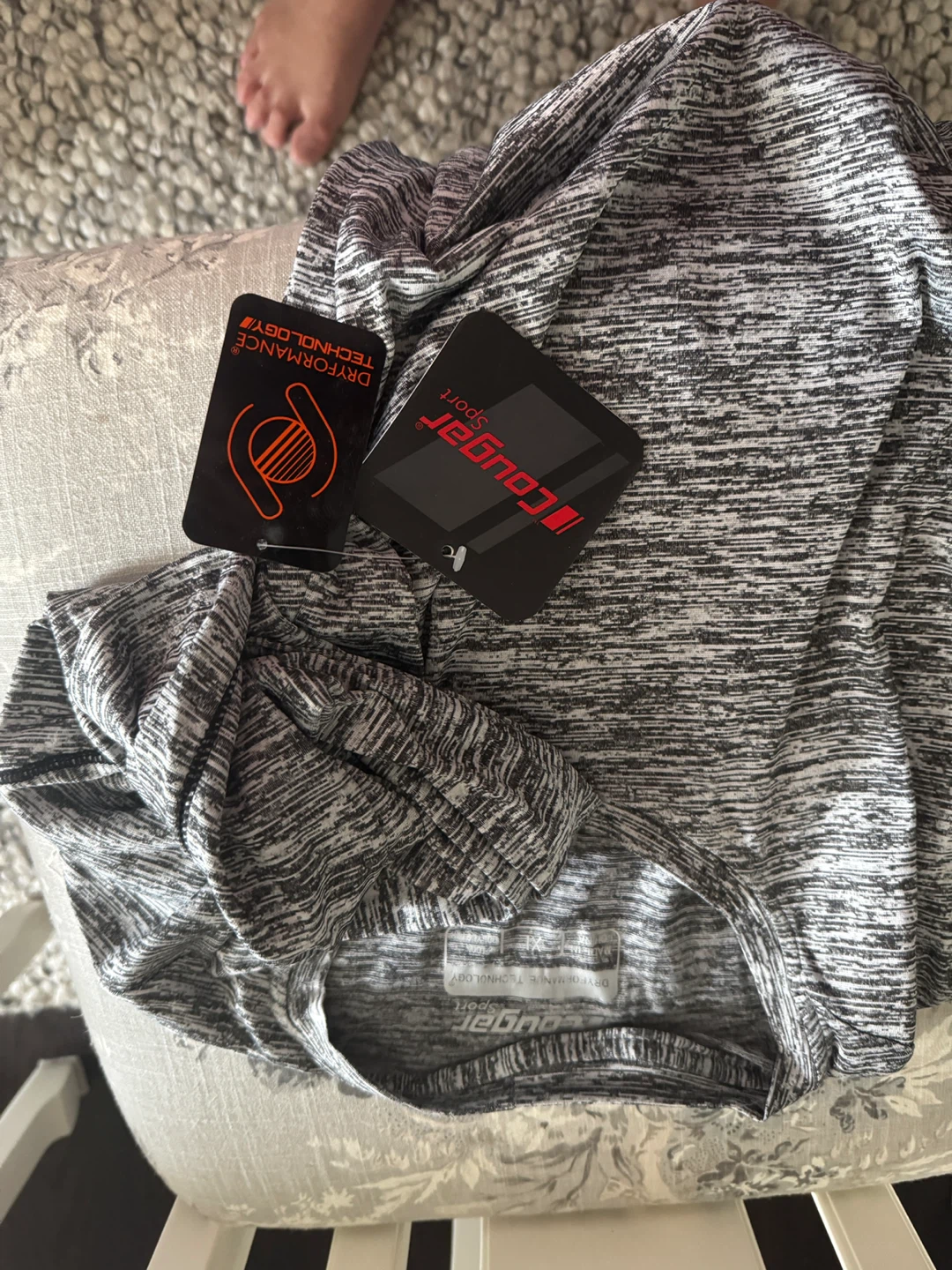 Cougar Sport Long Sleeve Athletic Shirt XL Grey - photo 5