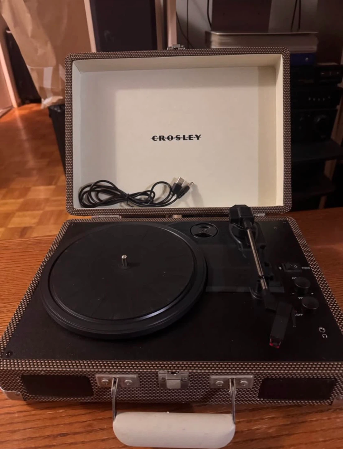 Crosley Portable Record Player with Bob Marley "Legend" Album