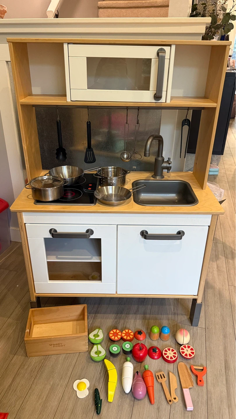 IKEA DUKTIG Play Kitchen with Accessories