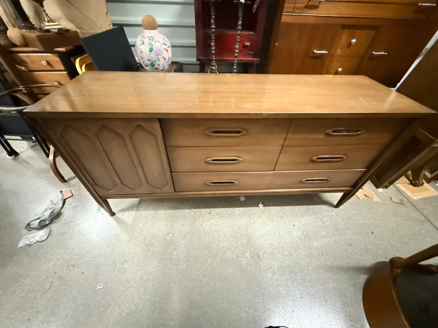 Mid-Century Modern 6-Drawer Dresser