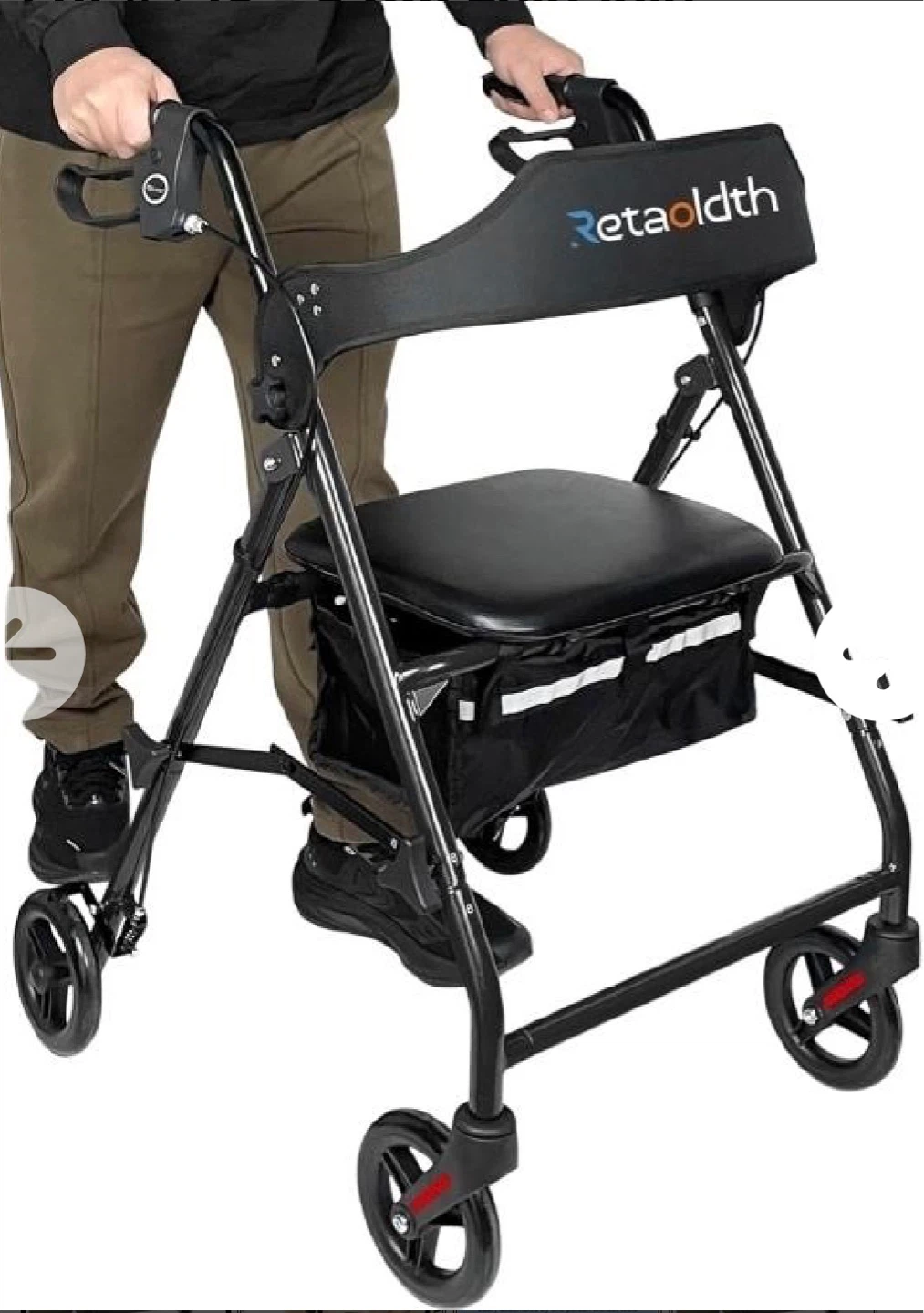 Lot # : 18 - $255 Foldable Rollator Walker with Seat for Senior