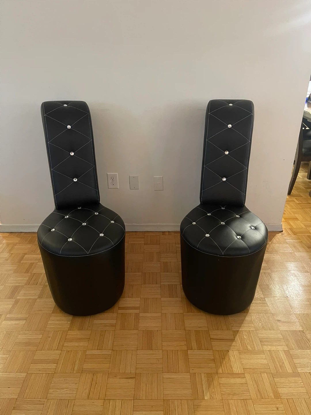 Black Stiletto High Heel Chair Set