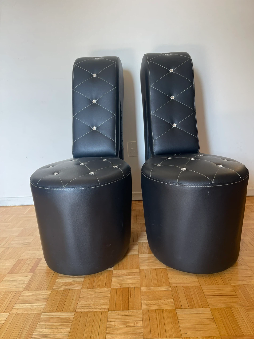 Black Stiletto High Heel Chair Set - photo 2