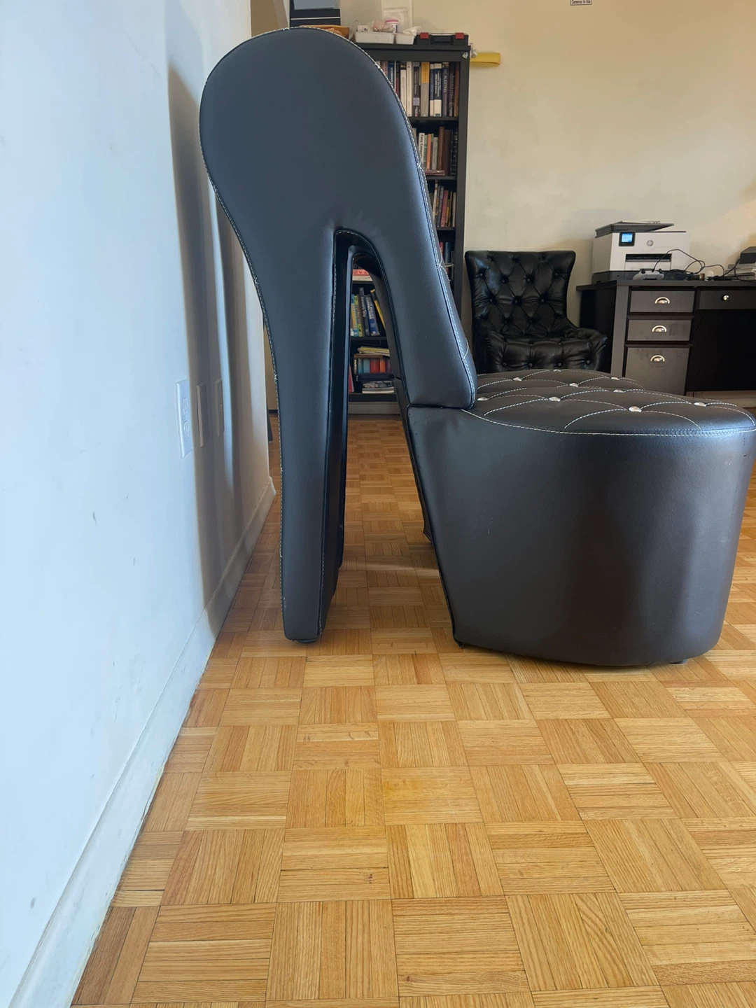 Black Stiletto High Heel Chair Set - photo 4