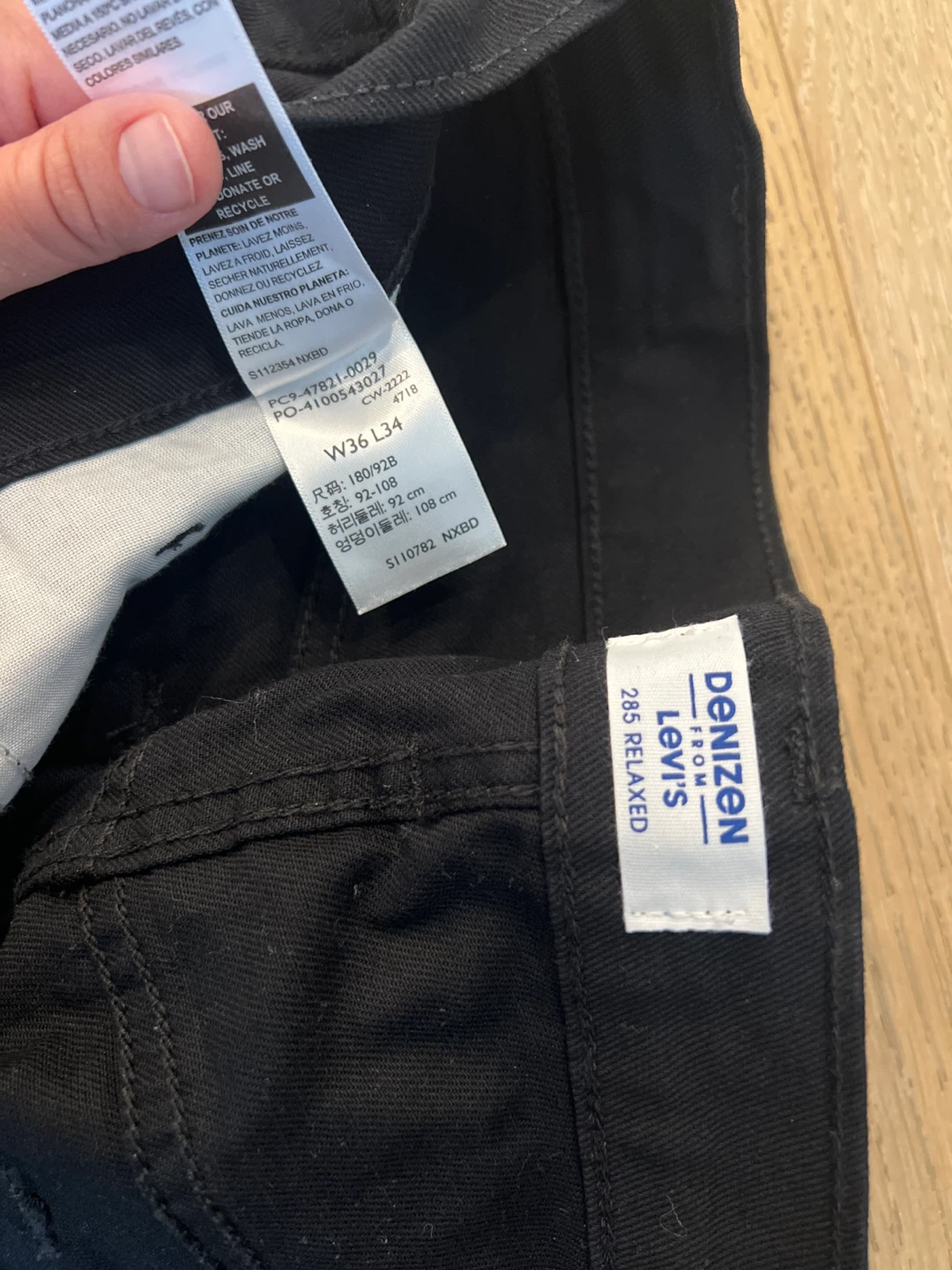 Denizen from Levi's Relaxed Fit Black Jeans W36 L34 - photo 3