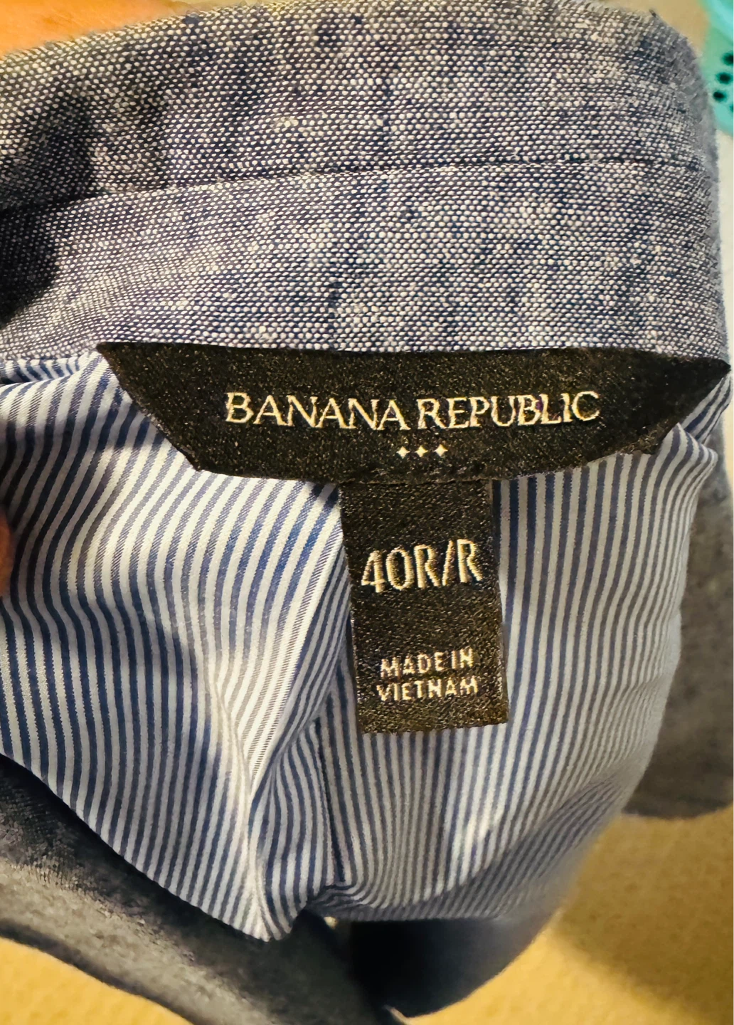 Banana Republic 40R/40 Regular Blue Linen Blend Blazer - photo 4