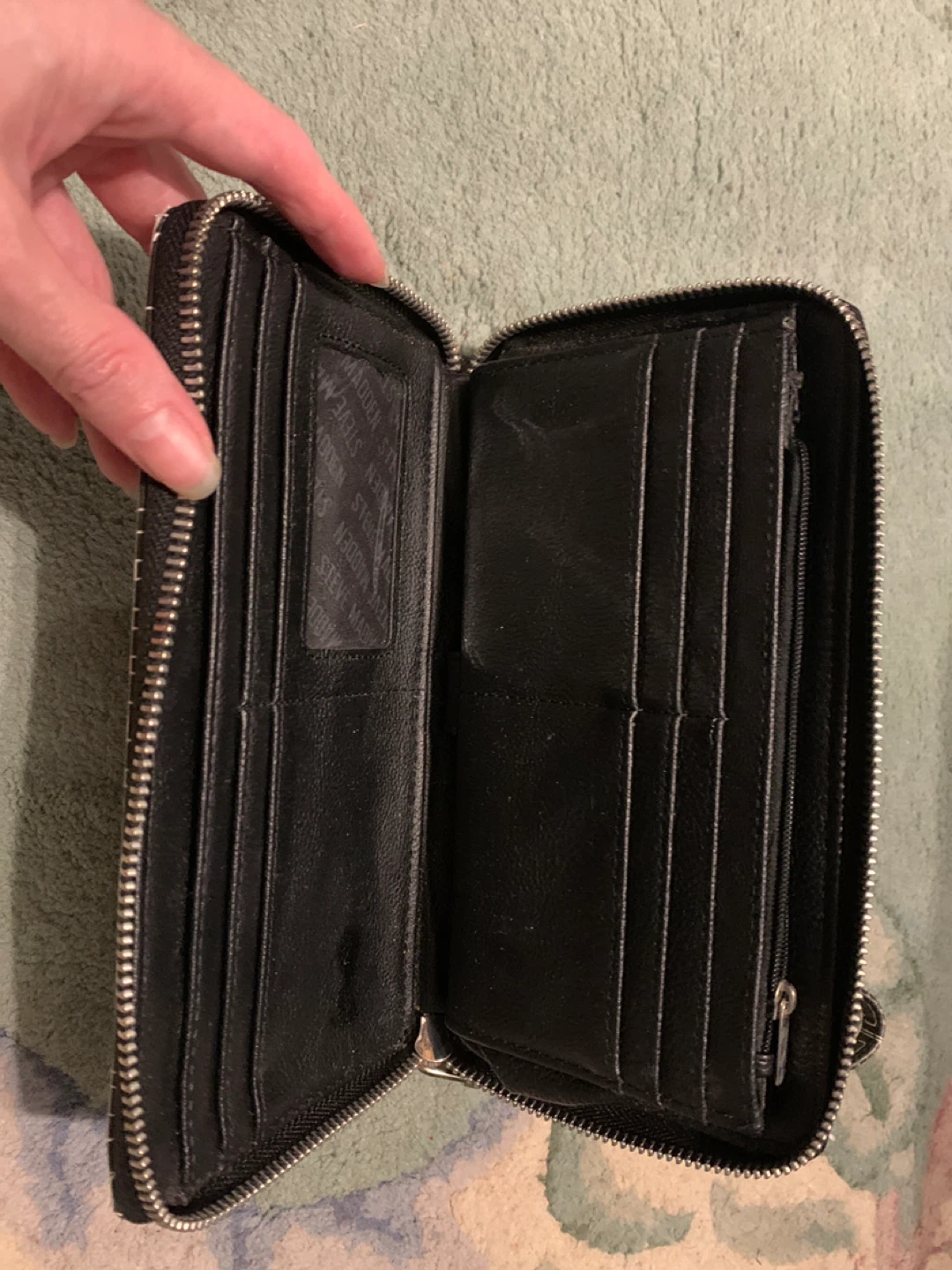 Steve Madden Black All-Over Logo Wristlet Wallet - photo 2