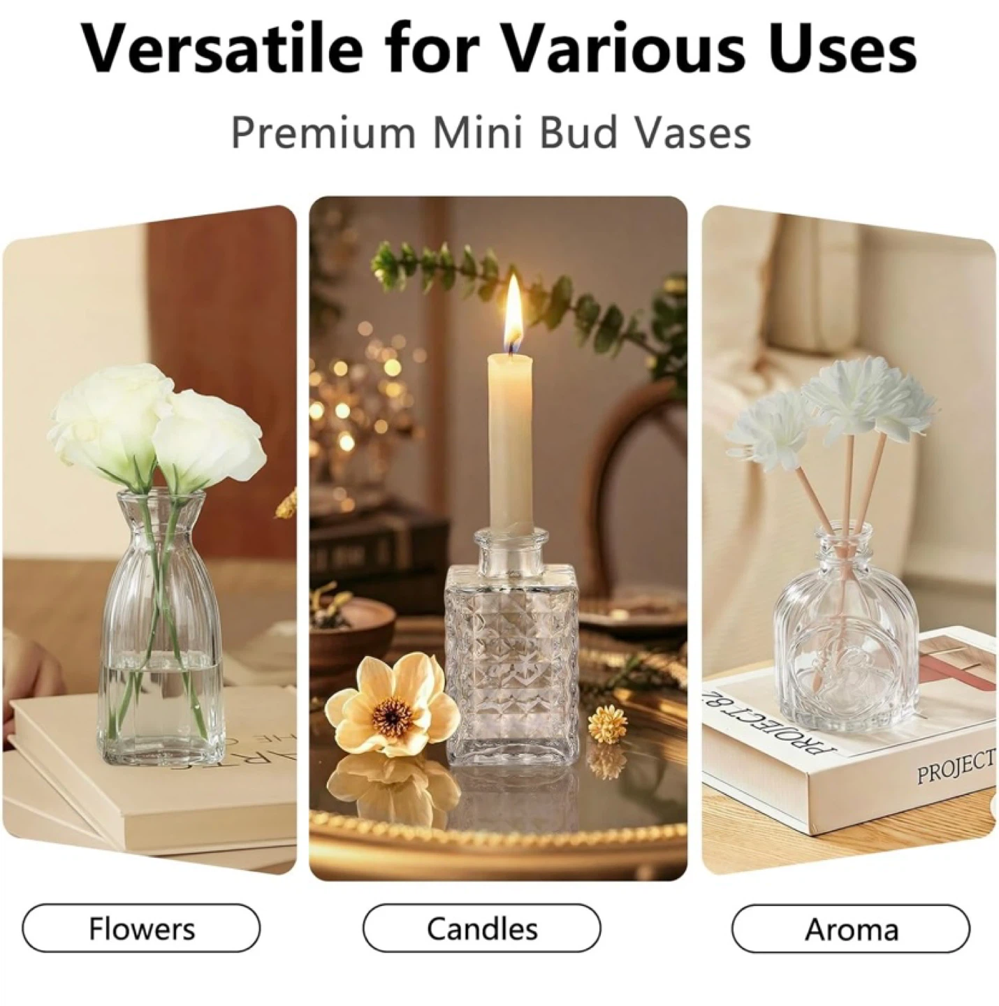 New Clear Mini Bud Vases Set of 12 - photo 5
