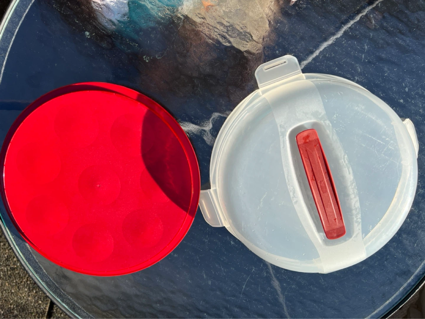 Round Cake Carrier with Red Insert - photo 2