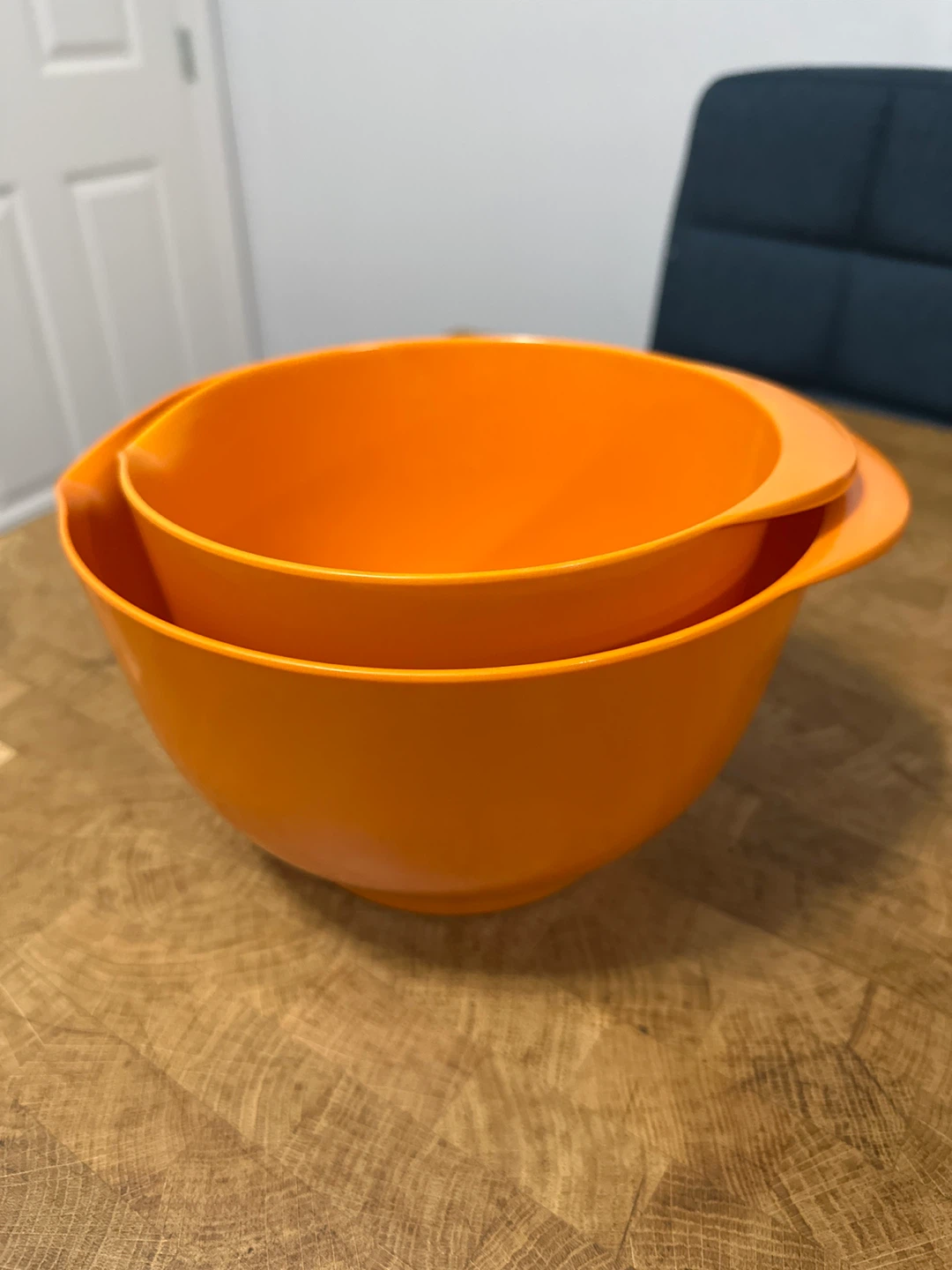 Set of 2 Orange Mixing Bowls - photo 2