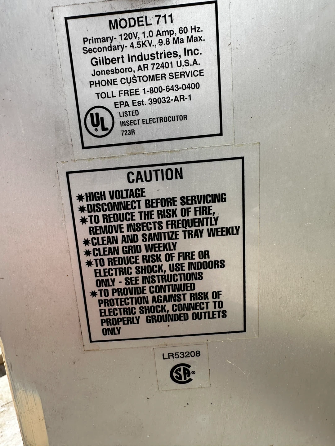 Copesan Model 711 Insect Electrocution Unit - photo 3