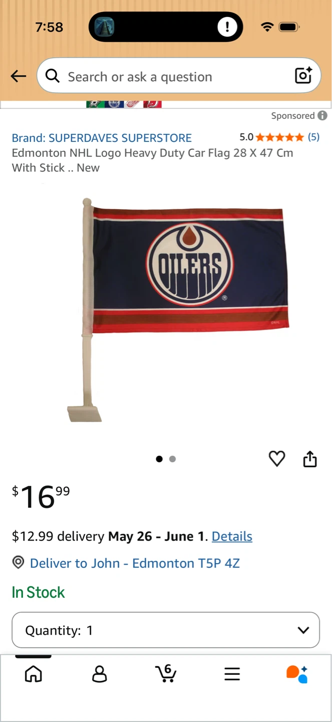 Edmonton Oilers NHL Heavy Duty Car Flag - photo 5
