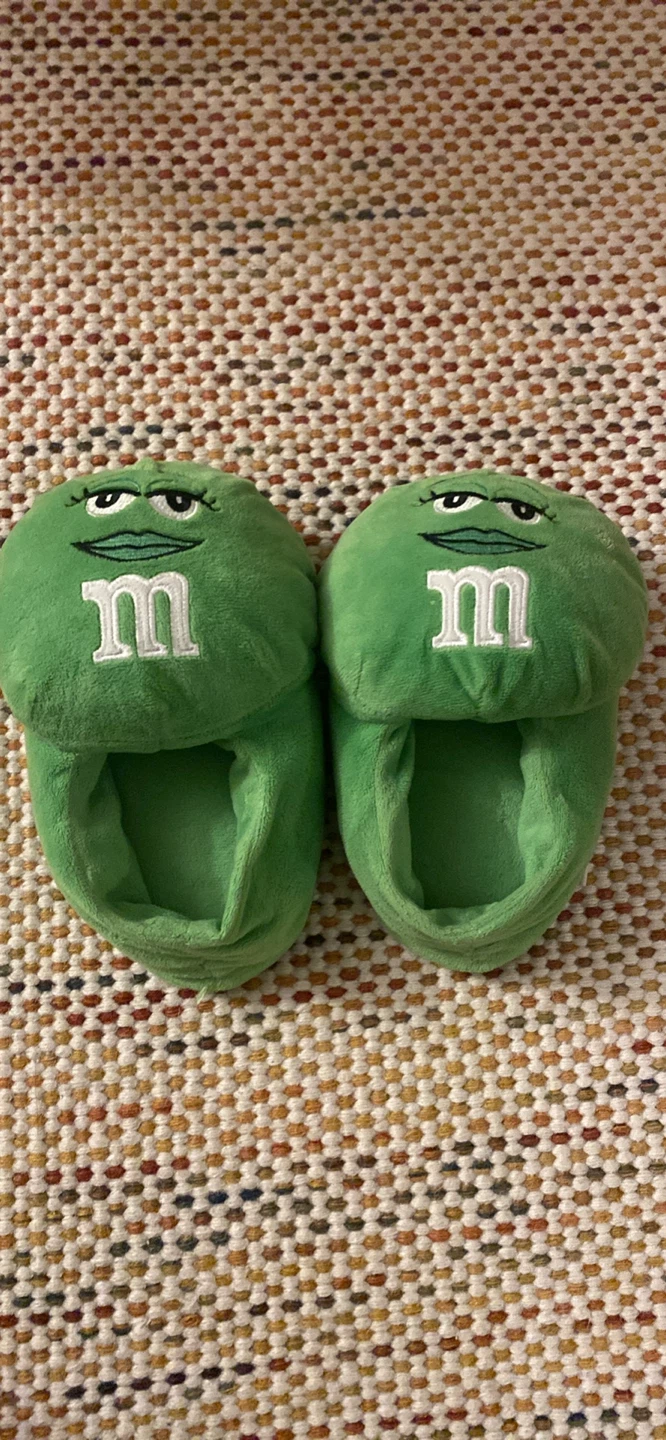 M&M's Green Character Slippers