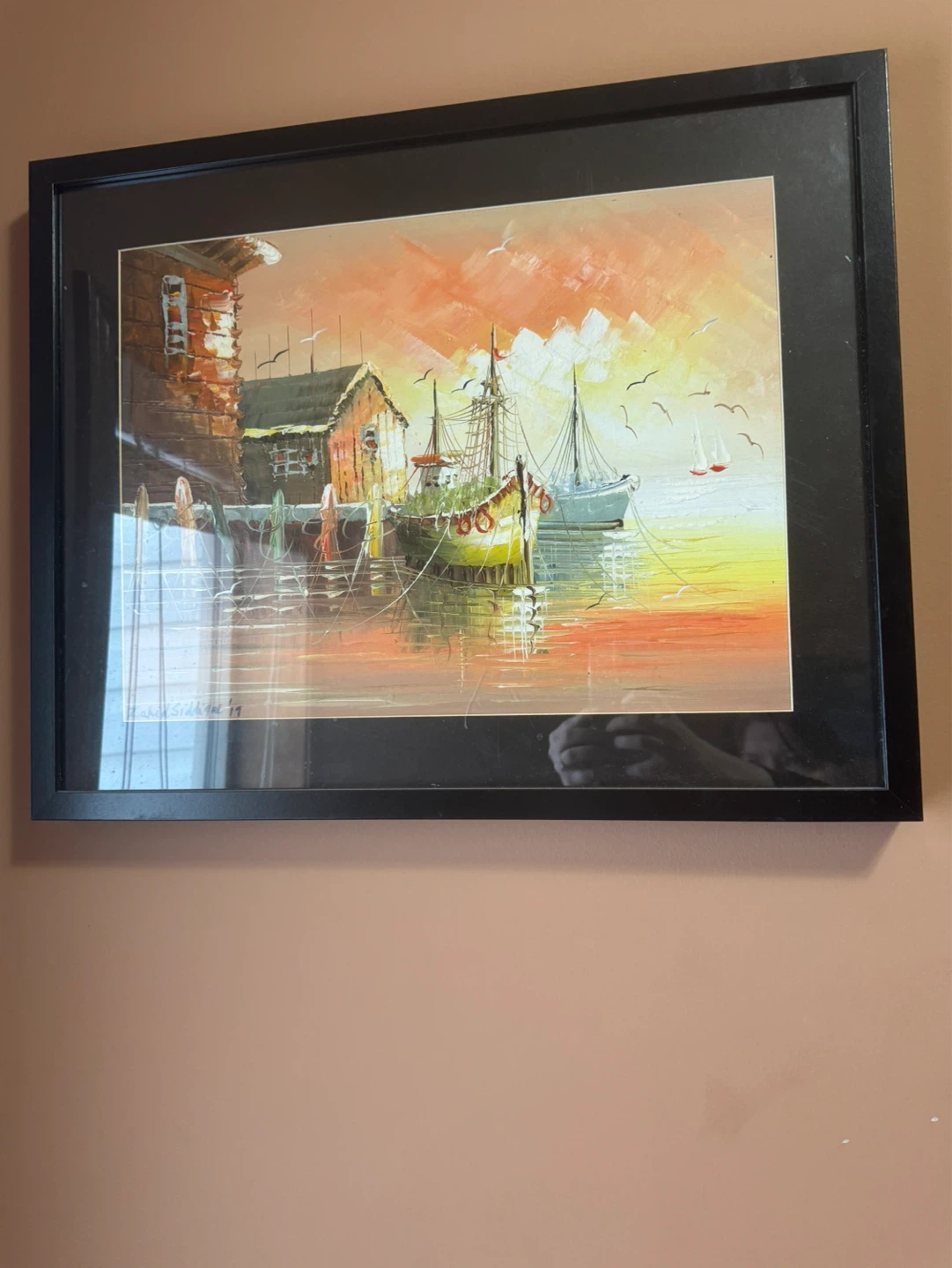 Framed Art Prints - Seascape and Paris Scenes