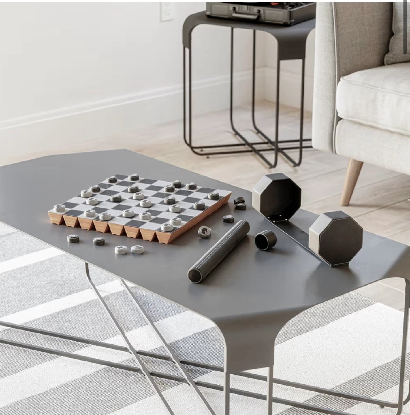Umbra Portable Checkers Game Set