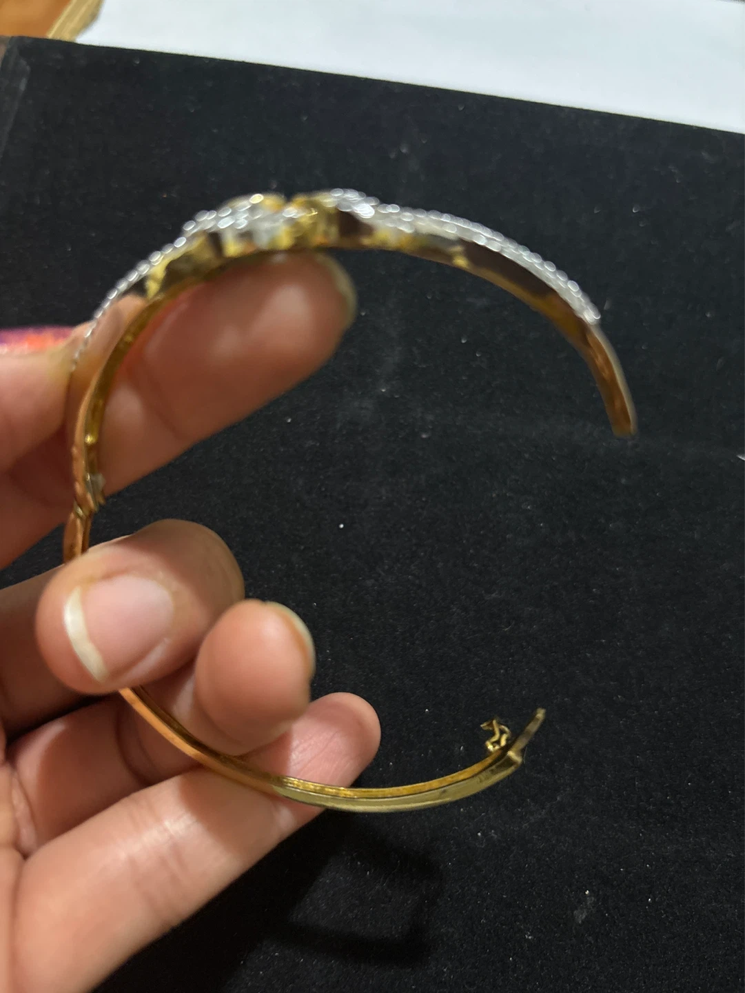 Emerald and Diamond Accent Bangle Bracelet - photo 2