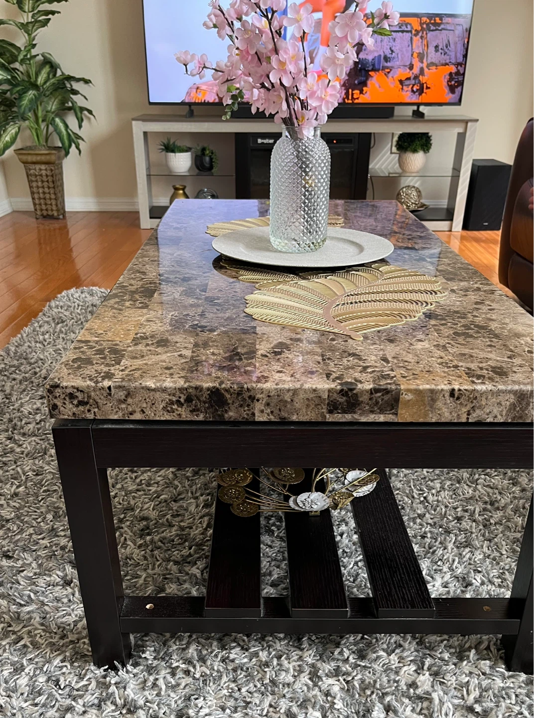 Marble Texture Coffee Table - photo 2