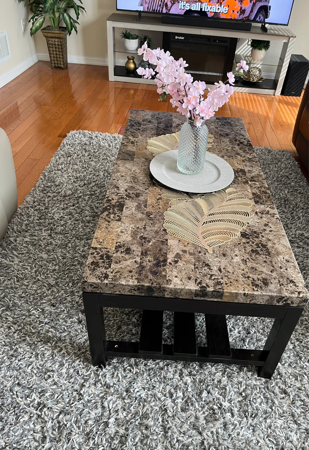 Marble Texture Coffee Table - photo 4
