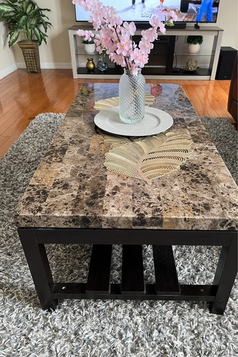 Marble Texture Coffee Table