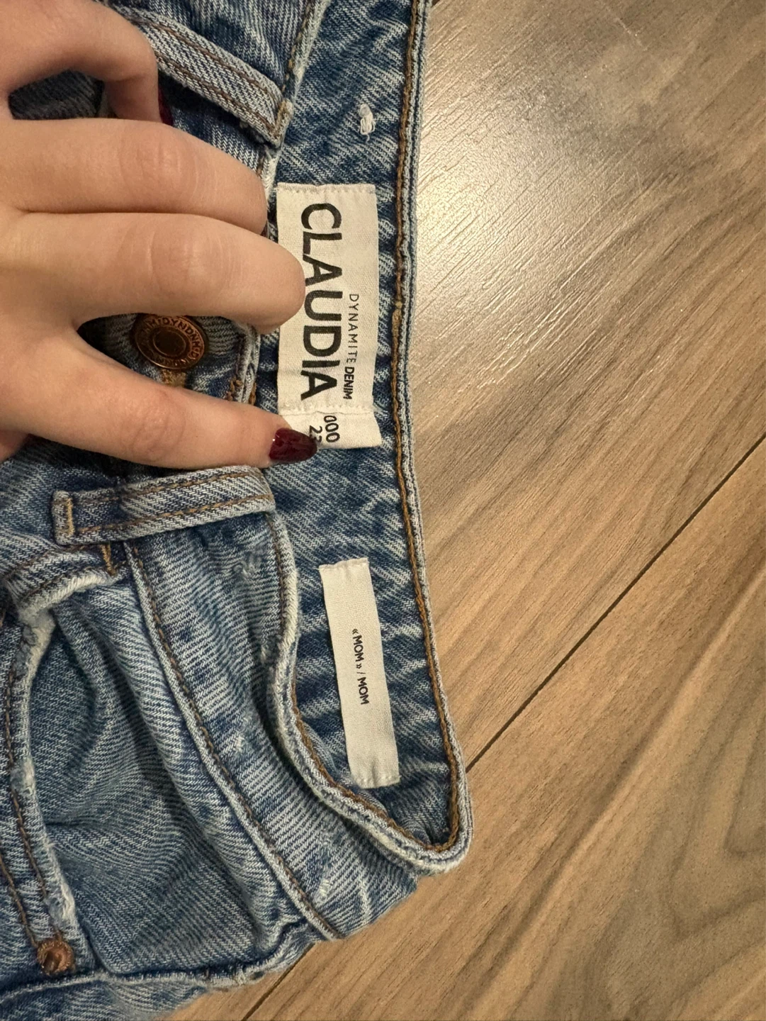 Dynamite Denim blue straight-leg MOM jeans. Size 23/000. - photo 2