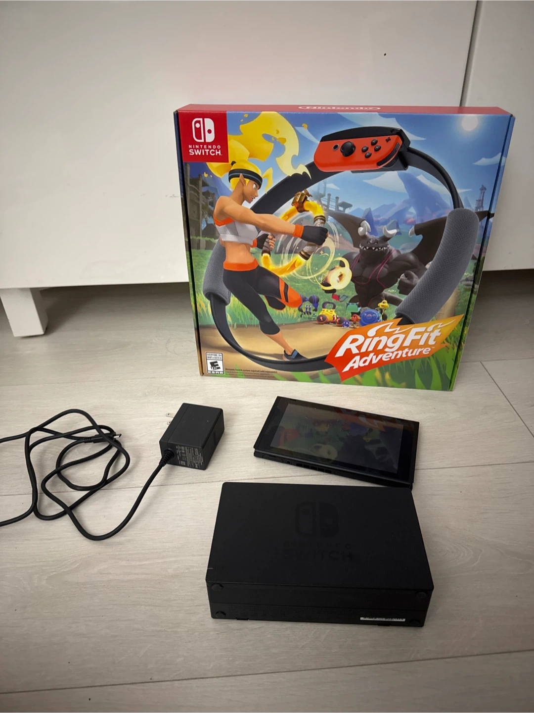 Nintendo Switch + Ring Fit Adventure Game