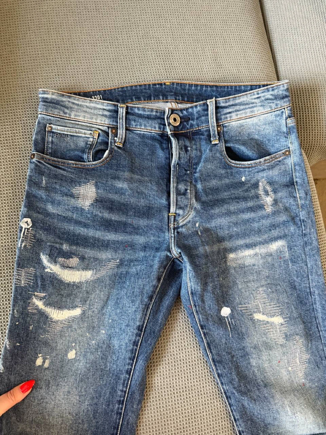 G-Star RAW 3301 Slim Blue Jeans – Size 30/32 - photo 3