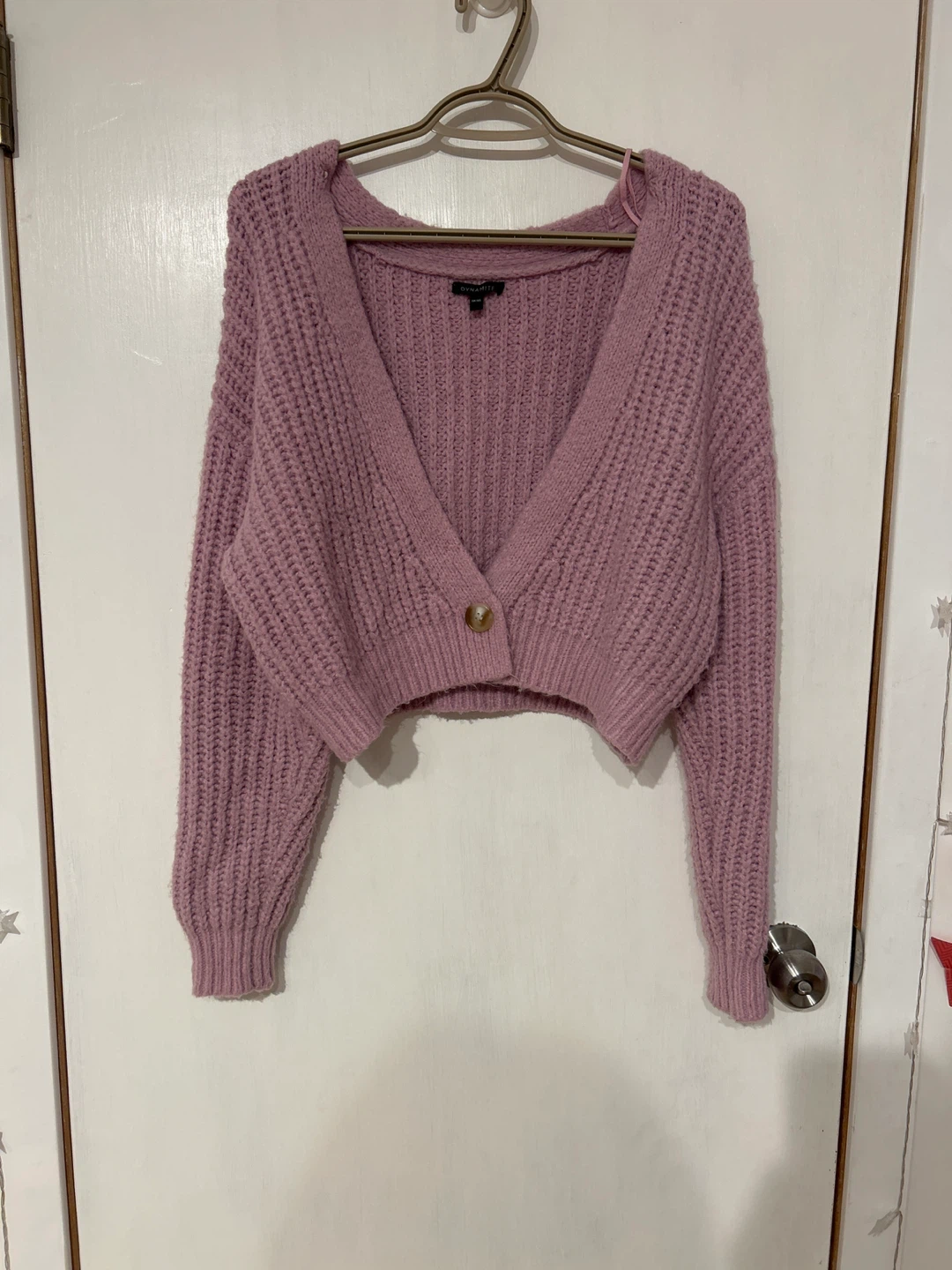 Pink cardigan